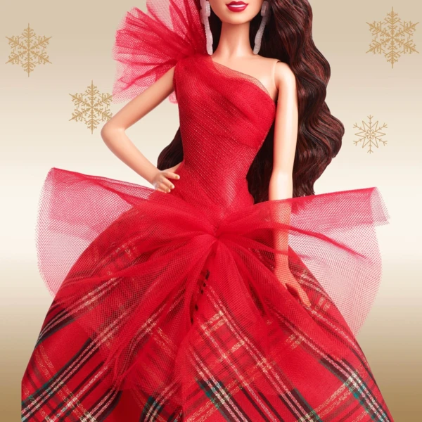 Barbie Asian, Dark Brown Long Wavy Hair, 2024 Holiday Barbie