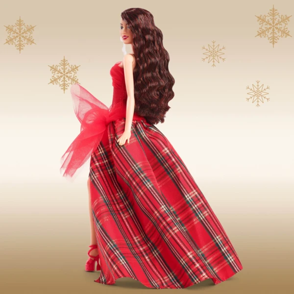 Barbie Asian, Dark Brown Long Wavy Hair, 2024 Holiday Barbie