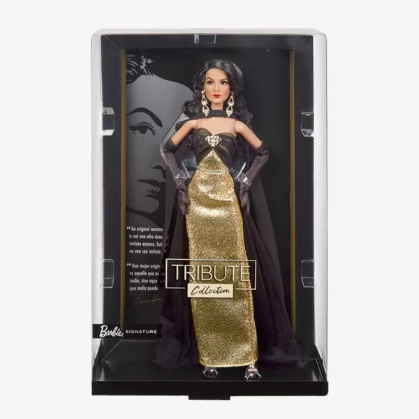 Barbie María Félix in Glimmering Gold Gown, Tribute Collection