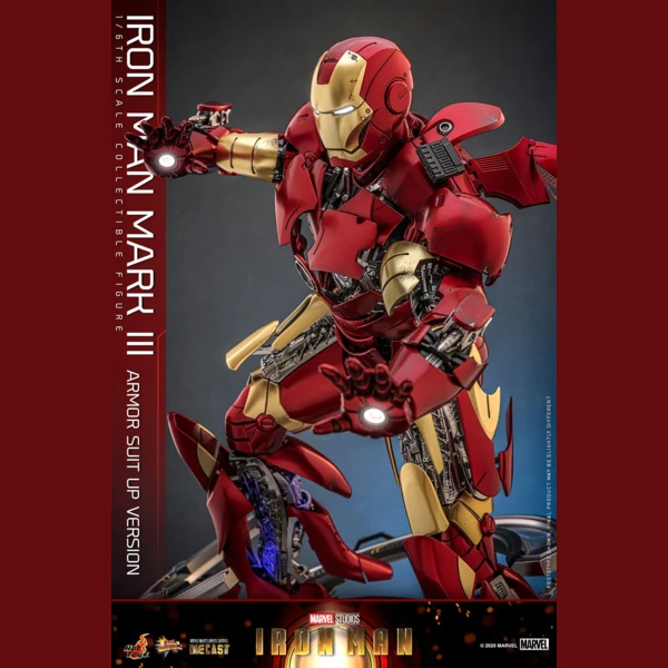 Hot Toys Iron Man - Mk3 Armor (Suit Up Version Diecast)