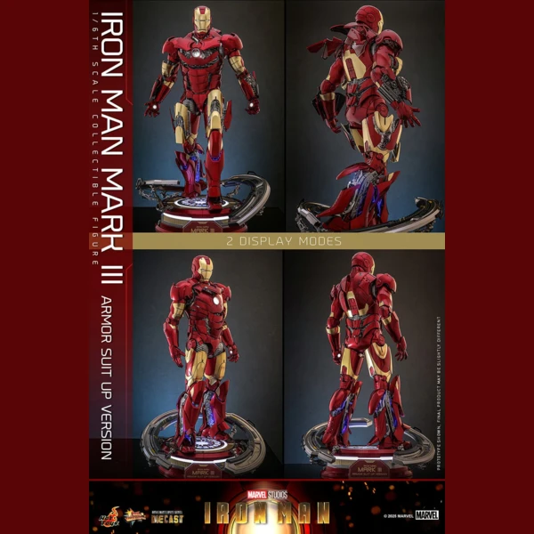 Hot Toys Iron Man - Mk3 Armor (Suit Up Version Diecast)