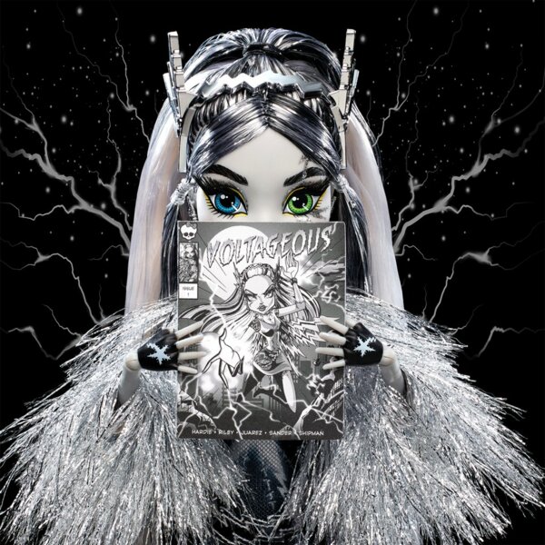 Monster High Voltageous Frankie Stein, Black-and-White, Boo-riginal Creeproduction