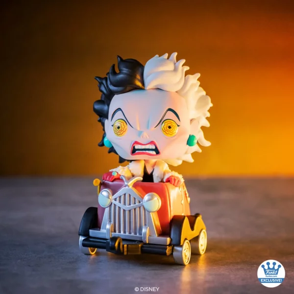 Funko Pop! TRAIN Cruella De Vil In Cart, Disney Villains