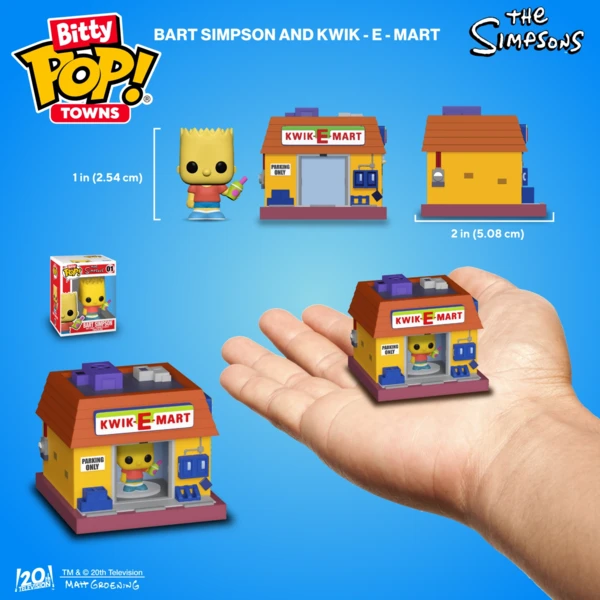 Funko Pop! Bart Simpson and Kwik-E-Mart, Bitty Pop!