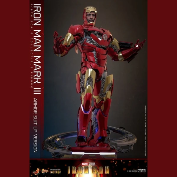 Hot Toys Iron Man - Mk3 Armor (Suit Up Version Diecast)