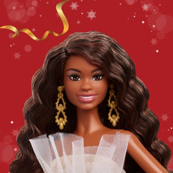 2025 Holiday Barbie, Brown Wavy Hair