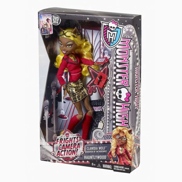 Monster High Clawdia Wolf, Frights, Camera, Action!