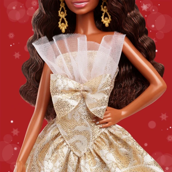 2025 Holiday Barbie, Brown Wavy Hair