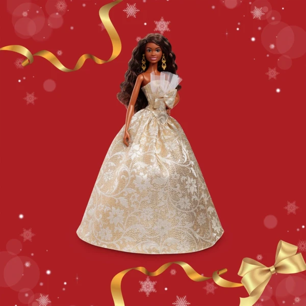 2025 Holiday Barbie, Brown Wavy Hair