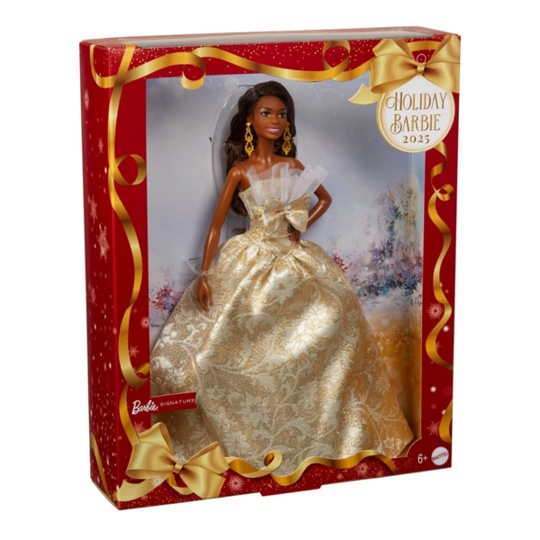 2025 Holiday Barbie, Brown Wavy Hair