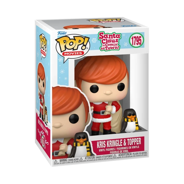 Funko Pop! Kris Skingle And Topper,  Santa Claus Is Comin To Town