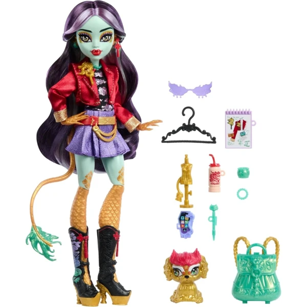 Monster High Jinafire Long (Dragon) with pet “Yun Yun”, Students. G3