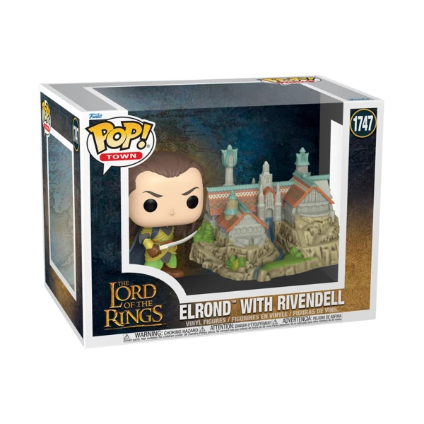 Funko Pop! TOWN Elrond With Rivendell, The Lord Of The Rings