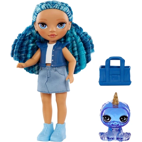 Rainbow High Littles Sapphire Bradshaw (Blue) with magical pet Yeti, Little Sisters
