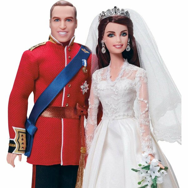 Barbie William and Catherine (Kate Middleton) Royal Wedding