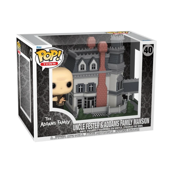 Funko Pop! TOWN Uncle Fester And Addams Family Mansion, The Addams Family