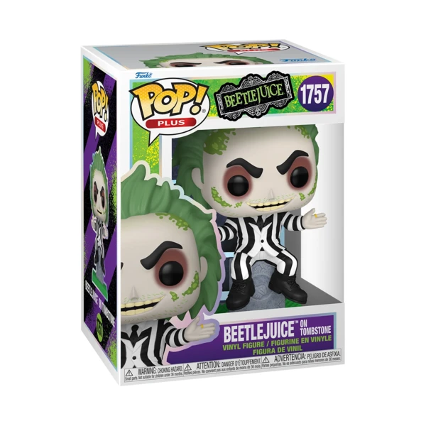 Funko Pop! PLUS Beetlejuice On Tombstone