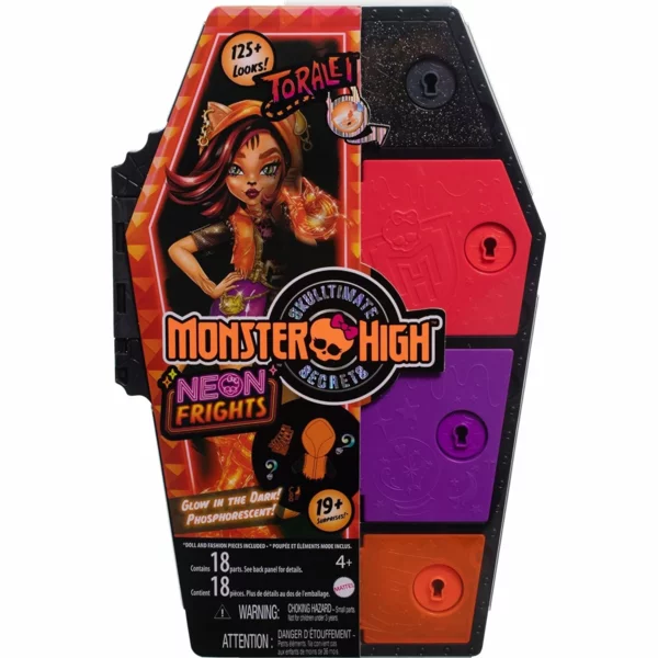 Monster High Toralei Stripe, Neon Frights, Skulltimate Secrets