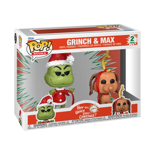 Funko Pop! Grinch And Max, How The Grinch Stole Christmas