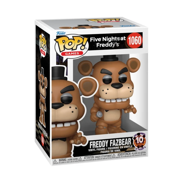 Funko Pop! Freddy Fazbear,  Five Nights At Freddy's (10Th Anniversary)