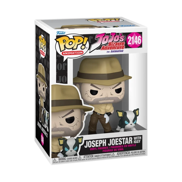 Funko Pop! Joseph Joestar With Iggy,  Jojo's Bizarre Adventure