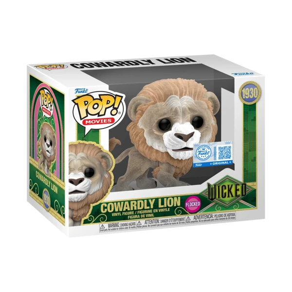 Funko Pop! Cowardly Lion (Flocked), Wicked: For Good