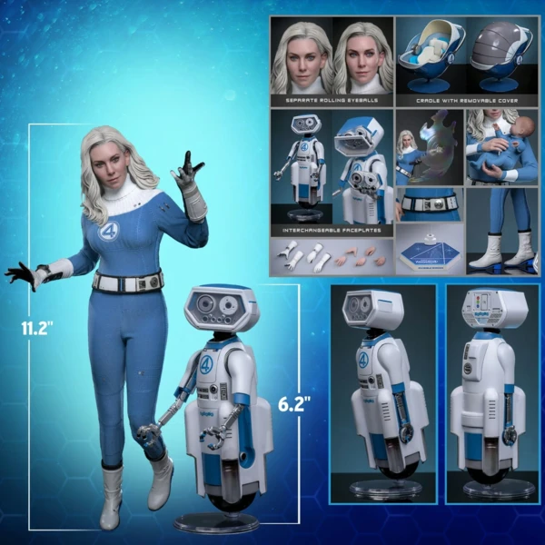 Hot Toys The Fantastic Four: First Steps - Invisible Woman & HERBIE (Deluxe)