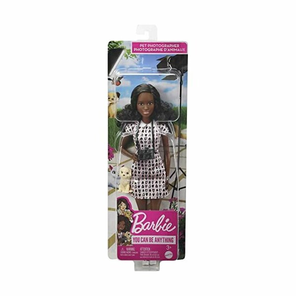 Barbie Photographer Petite Fashion Doll with Brunette Hair,