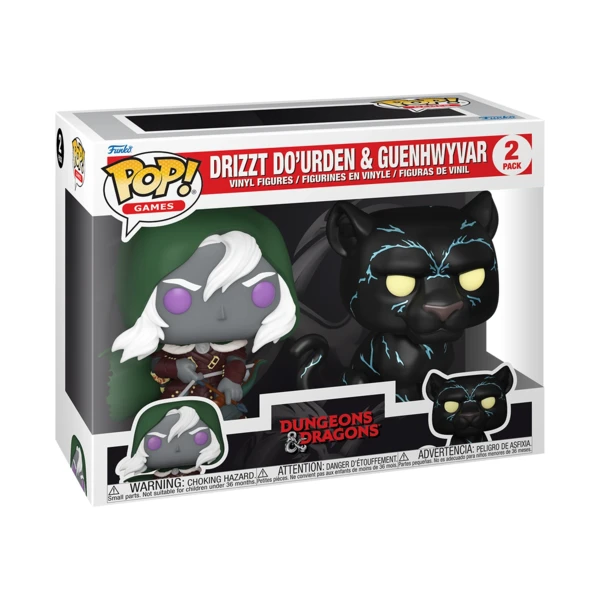 Funko Pop! 2-PACK Drizzt Do'urden And Guenhwyvar, Dungeons And Dragons