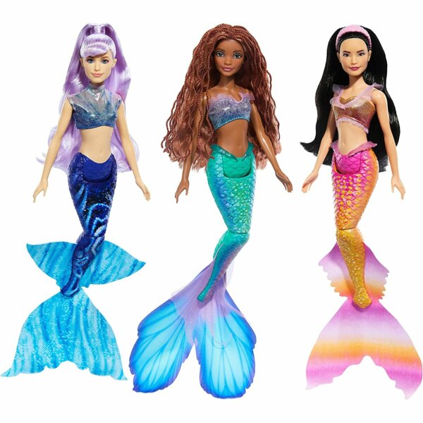 Disney Mala, Karina, and Ariel. Ariel Sisters Set, The Little Mermaid