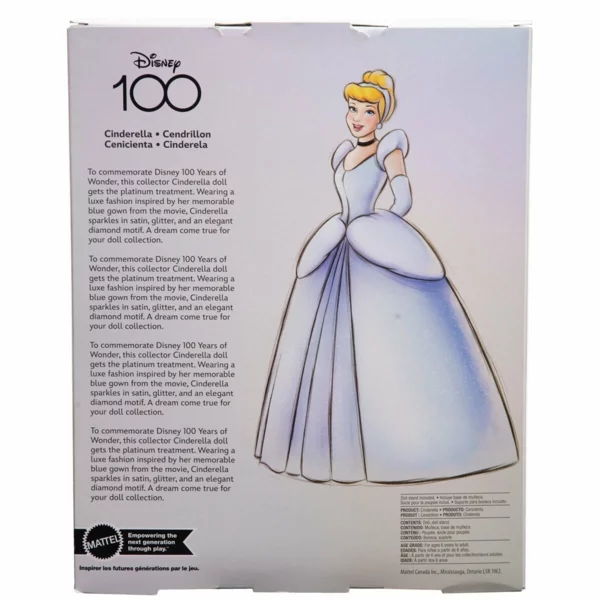 Disney Cinderella, Collector Doll, 100 Years of Wonder