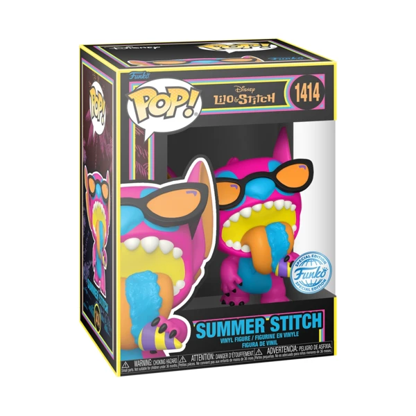 Funko Pop! Summer Stitch (Black Light), Lilo And Stitch