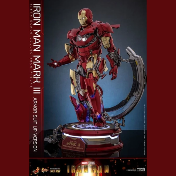 Hot Toys Iron Man - Mk3 Armor (Suit Up Version Diecast)