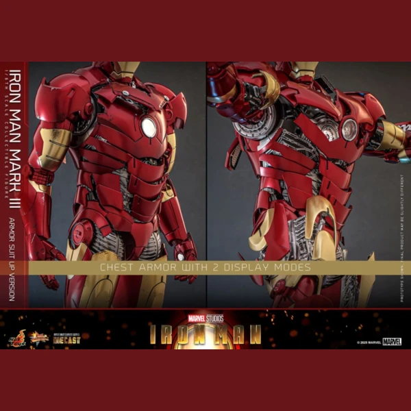Hot Toys Iron Man - Mk3 Armor (Suit Up Version Diecast)
