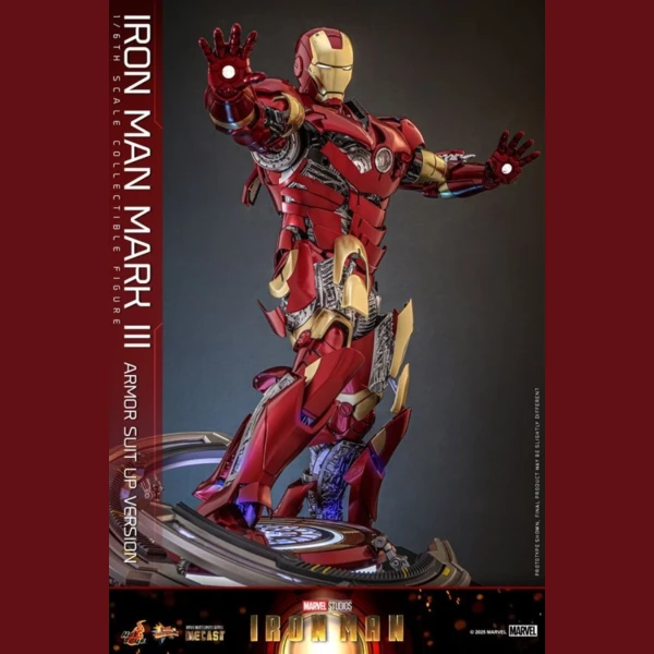 Hot Toys Iron Man - Mk3 Armor (Suit Up Version Diecast)