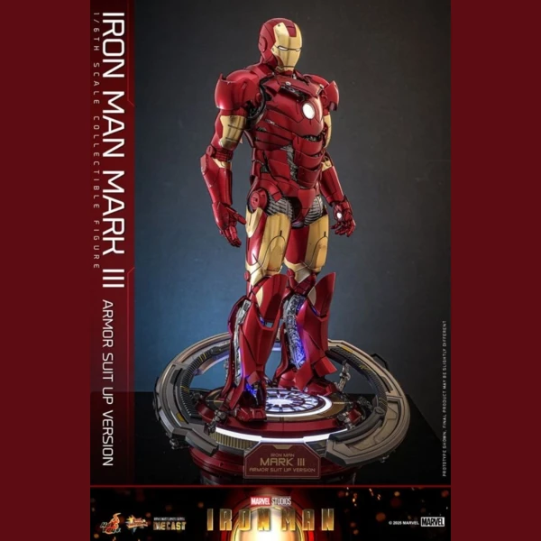 Hot Toys Iron Man - Mk3 Armor (Suit Up Version Diecast)