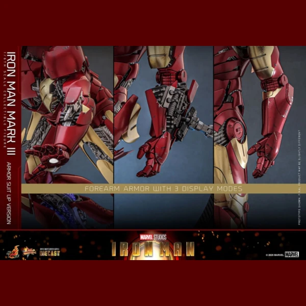 Hot Toys Iron Man - Mk3 Armor (Suit Up Version Diecast)