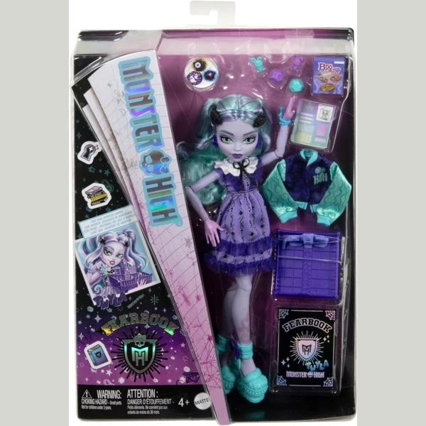 Monster High Twyla with Game Club Theme, Fearbook