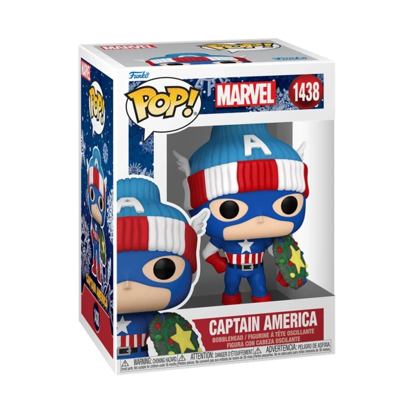 Funko Pop! Captain America (Holiday), Marvel