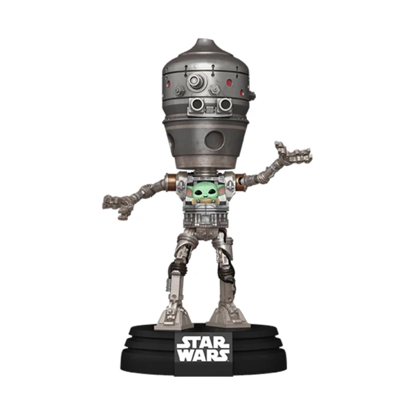 Funko Pop! DELUXE IG-12 With Grogu (Lights And Sounds), Star Wars: The Mandalorian