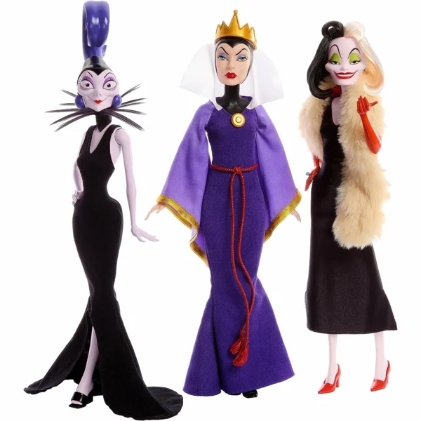 Disney Evil Queen, Cruella De Vil and Yzma, Villains