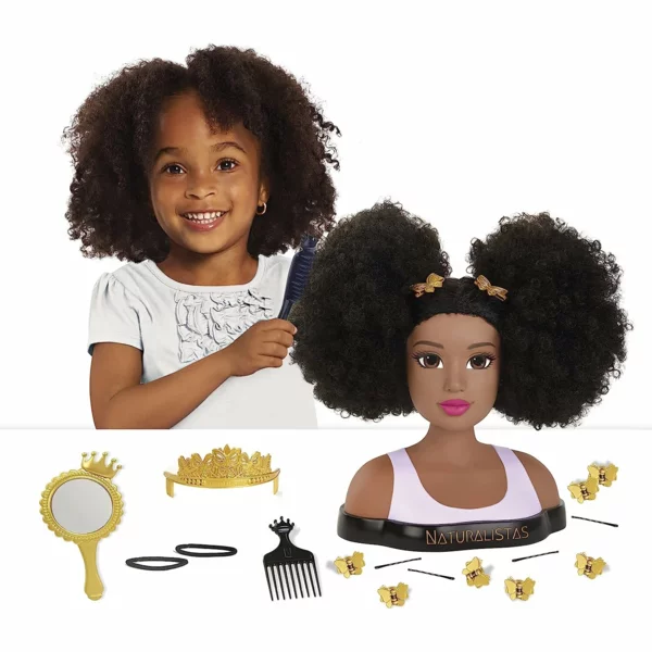 Purpose Toys Naturalistas Peety Deluxe Crown and Coils Fashion Styling Head