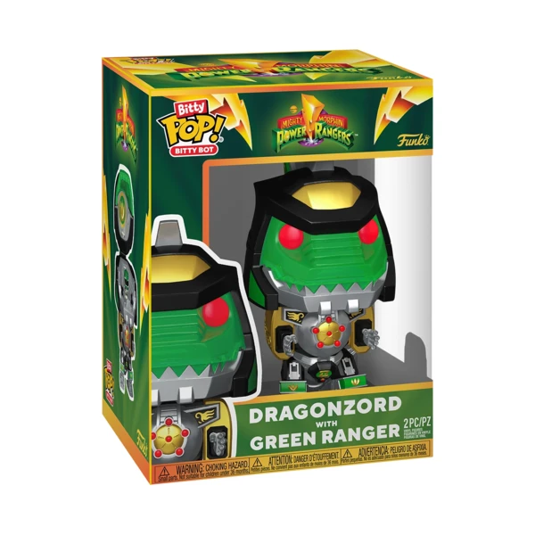 Funko Pop! Bitty Bot Dragonzord with Green Ranger, Movies & TV