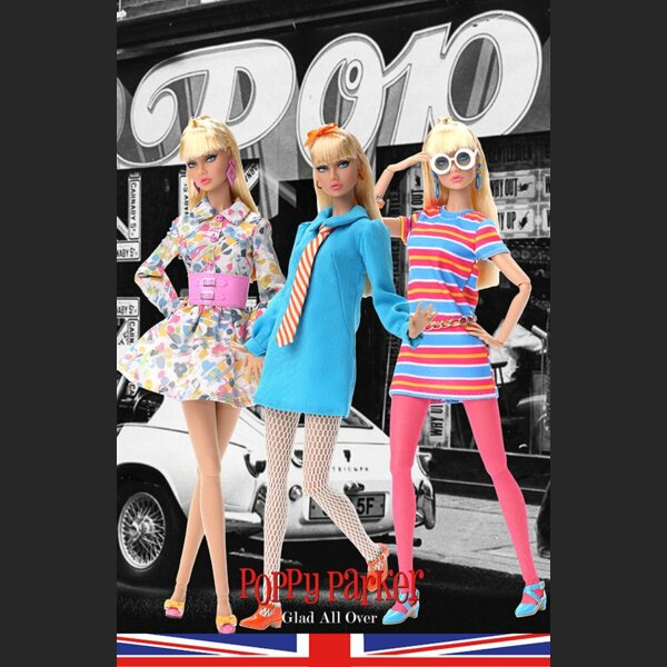 Glad All Over Poppy Parker™ Gift Set, The Swinging London Collection 