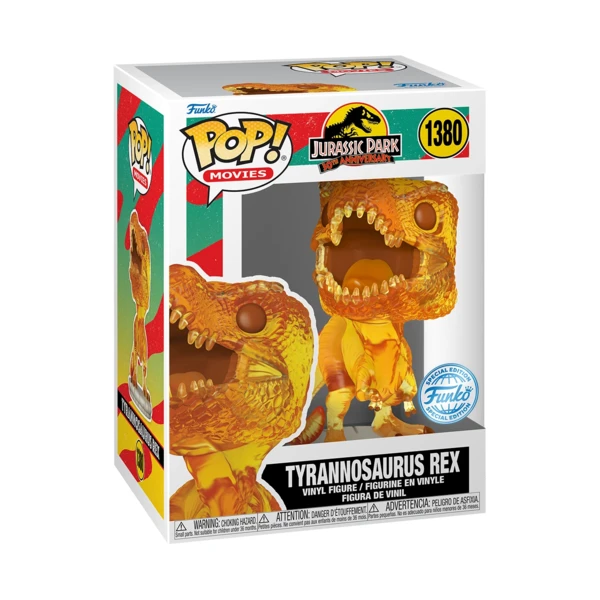 Funko Pop! Tyrannosaurus Rex (Amber) - Special Edition, Jurassic Park