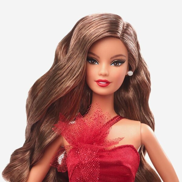 Barbie 2022 Holiday, Light-Brown Hair, 2022 Holiday Barbie