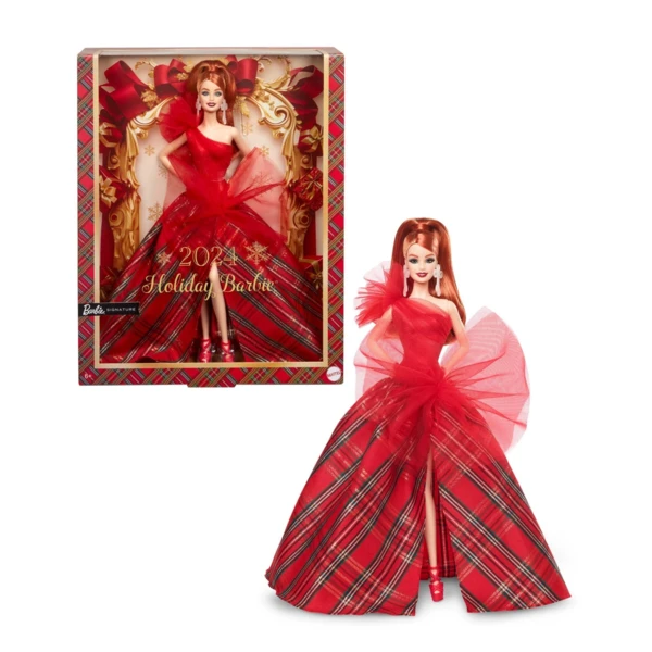 Barbie 2024 Holiday, Red Hair (Walmart exclusive), 2024 Holiday Barbie