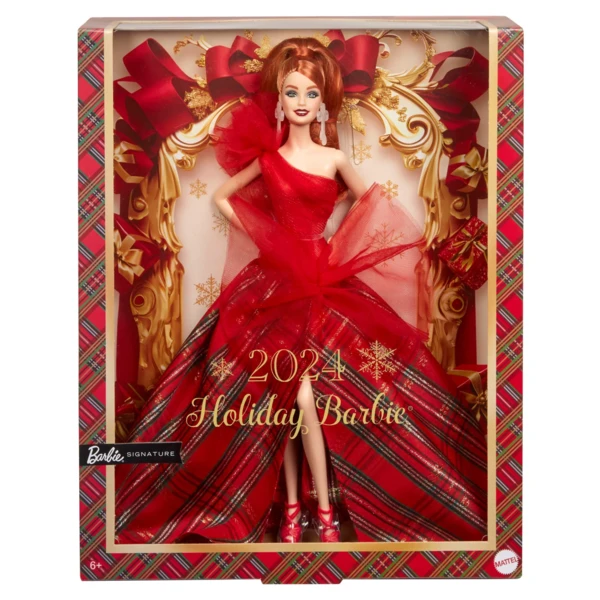 Barbie 2024 Holiday, Red Hair (Walmart exclusive), 2024 Holiday Barbie