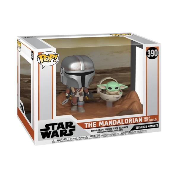 Funko Pop! MOMENT The Mandalorian With The Child, Star Wars: The Mandalorian