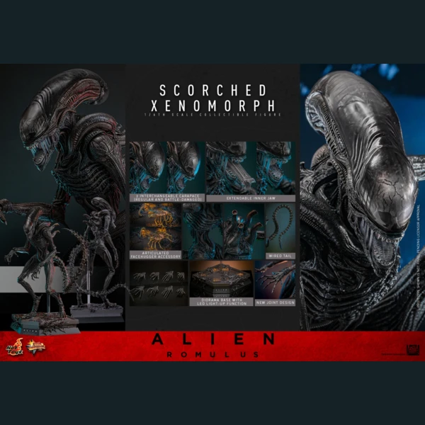 Hot Toys Scorched Xenomorph, Alien: Romulus